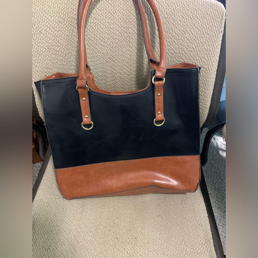 Women's black and brown purse